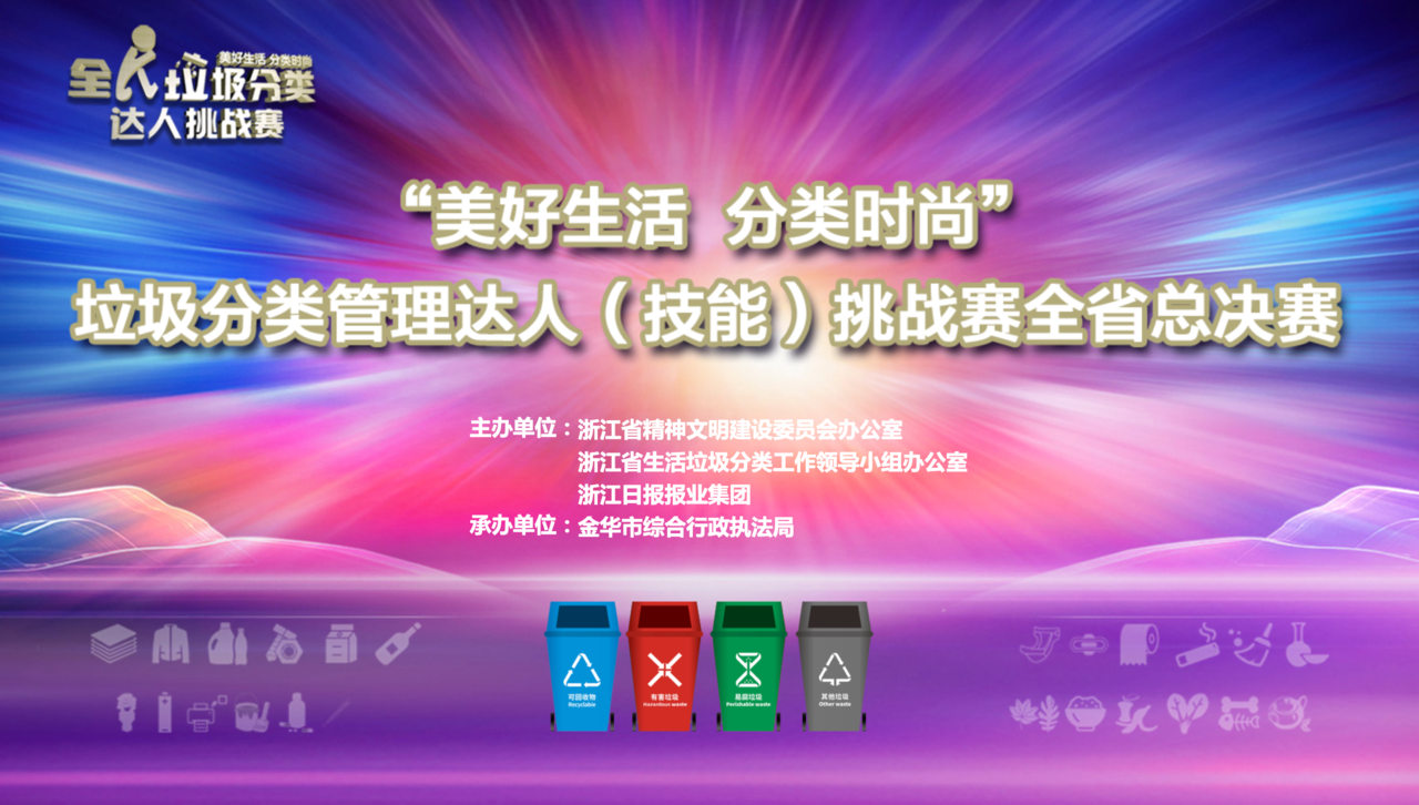 “美好生活 分類時(shí)尚”垃圾分類管理達(dá)人（技能）挑戰(zhàn)賽全省總決賽